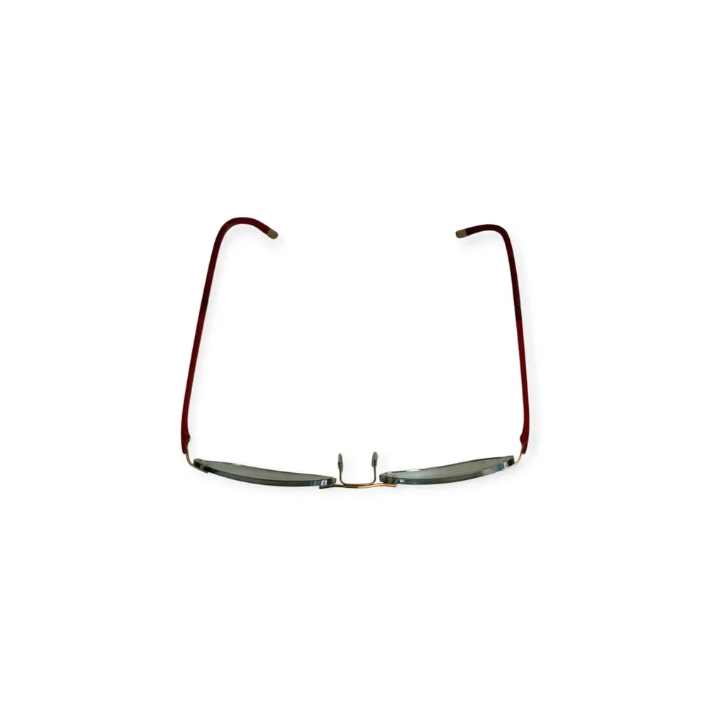 Silhouette FRAMES 5479 6055 Rimless Eyeglasses Gold Burgundy Made Austria 17 135